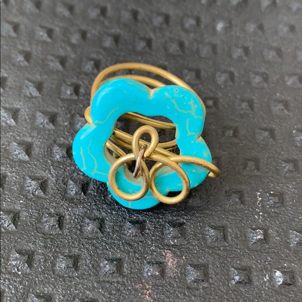 Bundle Add 🎈 Turquoise gold wire ring